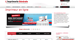 Desktop Screenshot of limprimeriegenerale.com