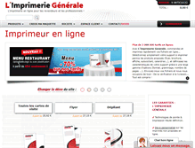 Tablet Screenshot of limprimeriegenerale.com