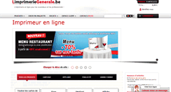 Desktop Screenshot of limprimeriegenerale.be